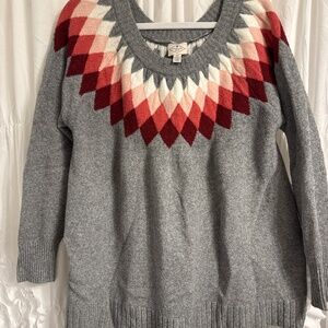 St. John’s Bay Argyle Knit Sweater 2X